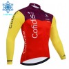 Wielershirt 2025 Cofidis Winter Thermal Fleece - Rood Wielershirt 2025 Cofidis Winter Thermal Fleece - Rood